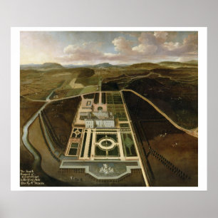Póster South Prospect of Hampton Court, Herefordshire, c.