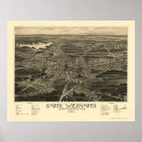South Weymouth, Mapa Panorâmico das MÃES - 1885