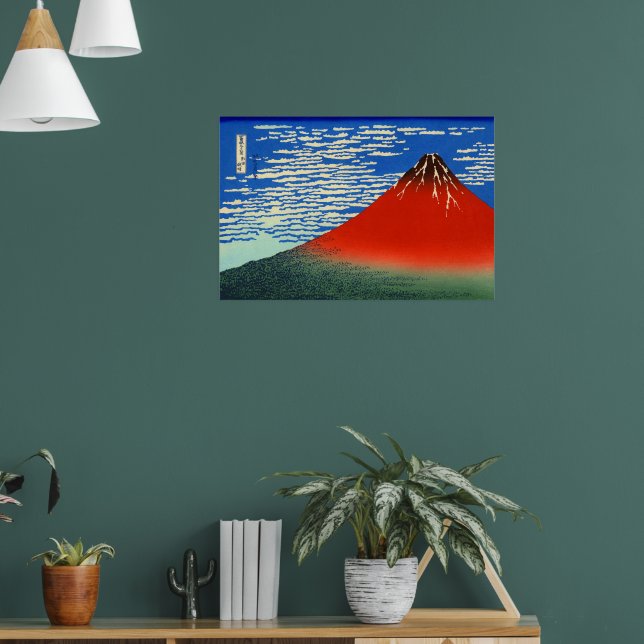 Poster South Wind, Clear Sky Katsushika Hokusai 1830 (Sala de Estar 1)