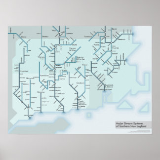 Poster Southern New England Streams 18 x 24