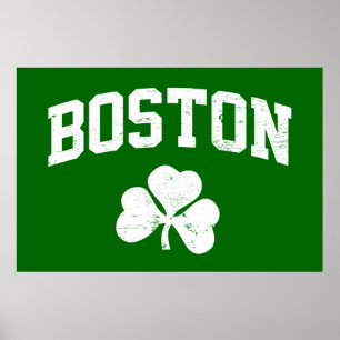 Póster southie do trevo do trevo de St Patrick do