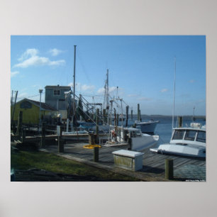 Póster Southport, North Carolina - barcos de pesca (2005)