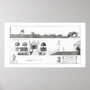 Póster Southport: Seção e detalhes de terraço superior