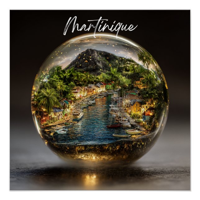 Póster Souvenir Enchanté Martinique (Frente)