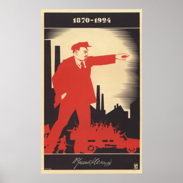 Poster soviético Lenin (Frente)