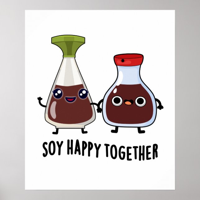 Poster Soy Happy Junted Soy Sauce Pun (Frente)