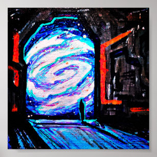 Poster Sozinho com o Abismo Brilhante