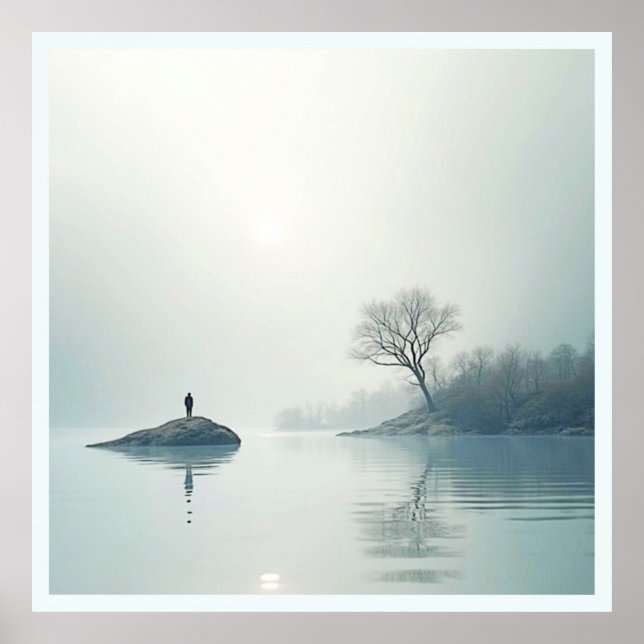 Poster Sozinho na Design de Mist (Frente)