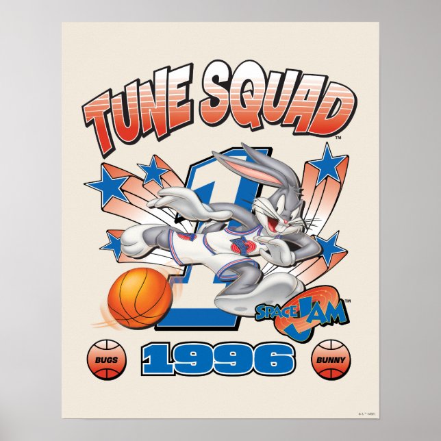 Poster SPACE JAM™ BUGS BUNNY™ #1 Basketball Graphic (Frente)
