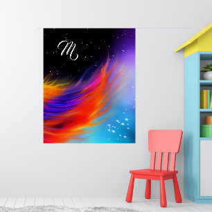 Poster Space Phoenix Wing Monograma