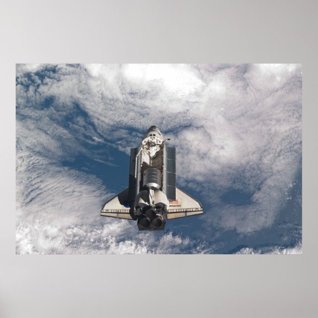 Póster Space Shuttle Atlantis (Frente)
