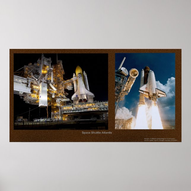 Poster Space Shuttle Atlantis (Frente)
