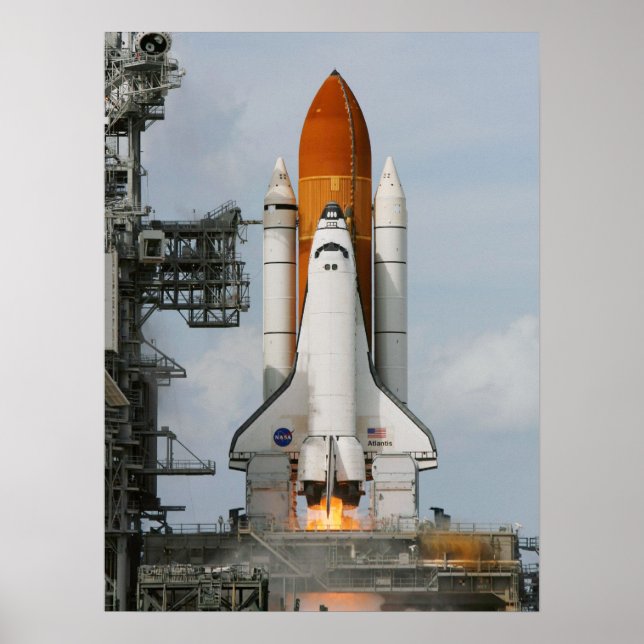 Póster Space Shuttle Atlantis (Frente)