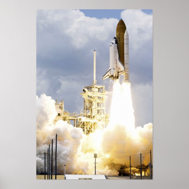 Poster Space Shuttle Atlantis decola 2 (Frente)