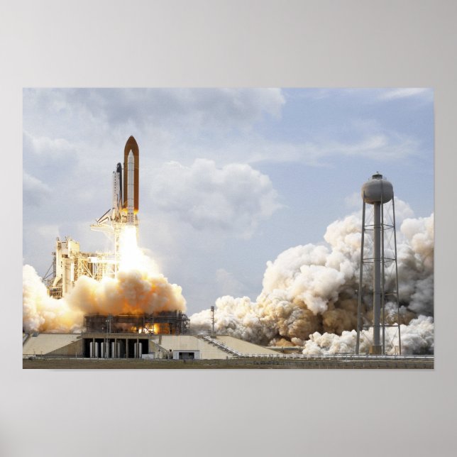 Poster Space Shuttle Atlantis decola 9 (Frente)