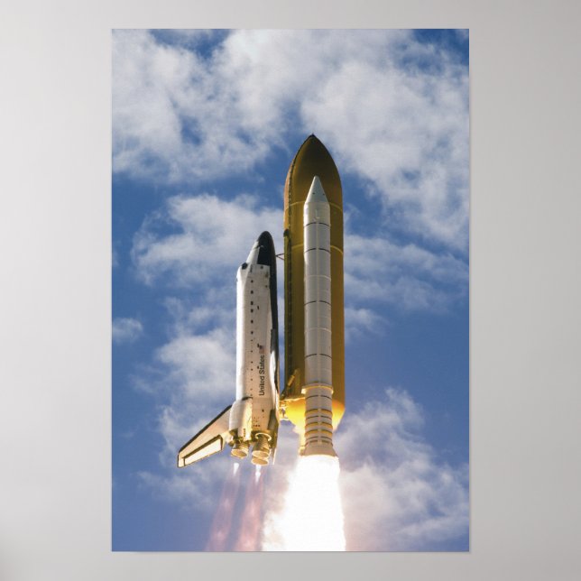 Póster Space Shuttle Atlantis decola 9 (Frente)