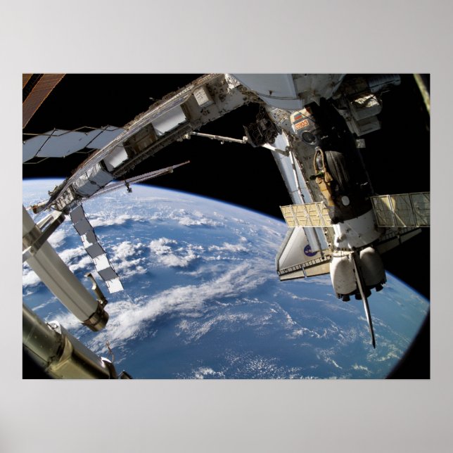 Poster Space Shuttle Atlantis & ISS (STS-115) (Frente)