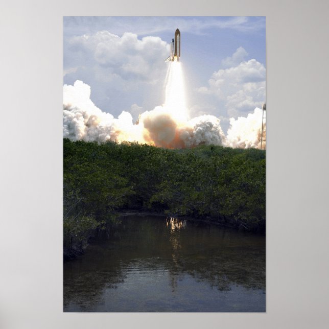 Póster Space Shuttle Atlantis levanta 16 (Frente)