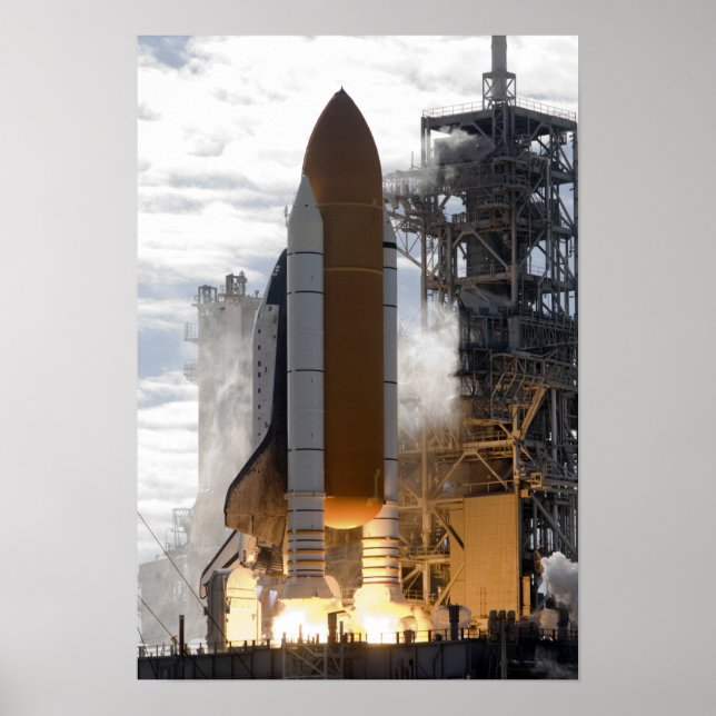 Póster Space Shuttle Atlantis levanta 17 (Frente)