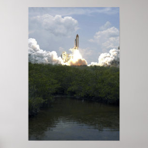Póster Space Shuttle Atlantis lifts off 14