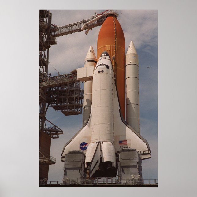 Poster Space Shuttle Atlantis Ready for Launch (STS-106) (Frente)