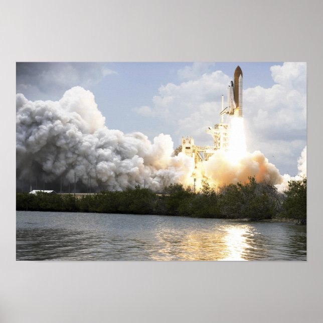 Poster Space Shuttle Atlantis se levanta (Frente)