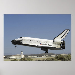 Poster Space Shuttle Atlantis se prepara para pousar