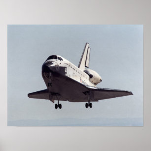 Poster Space Shuttle Endeavour Prepares to Land (STS-100)