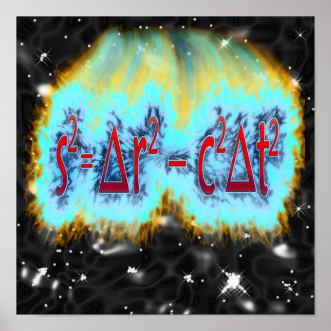 Poster Spacetime Interval (Frente)