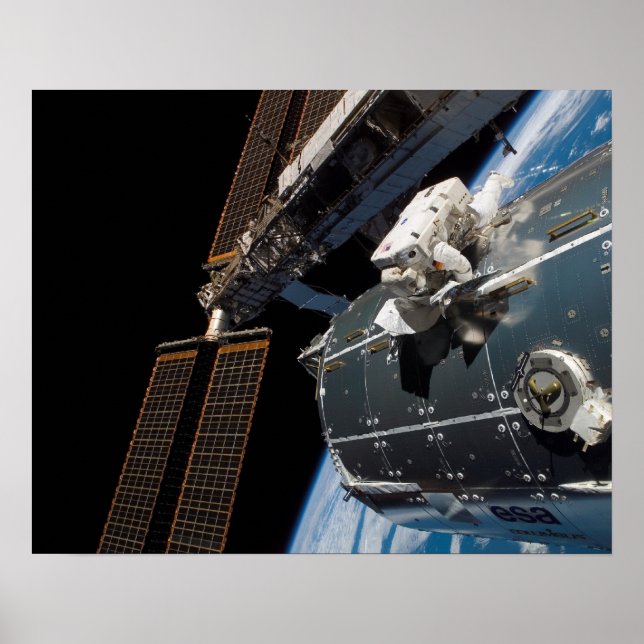 Poster Spacewalk (STS-122) (Frente)