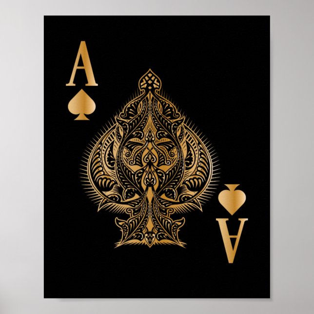Poster Spades Poker Ace Casino (Frente)