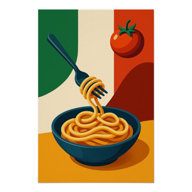 Póster Spaghetti – Saveurs d’Italie (Frente)