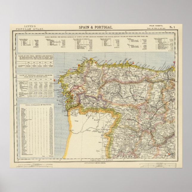 Póster Spain, Portugal 14 (Frente)