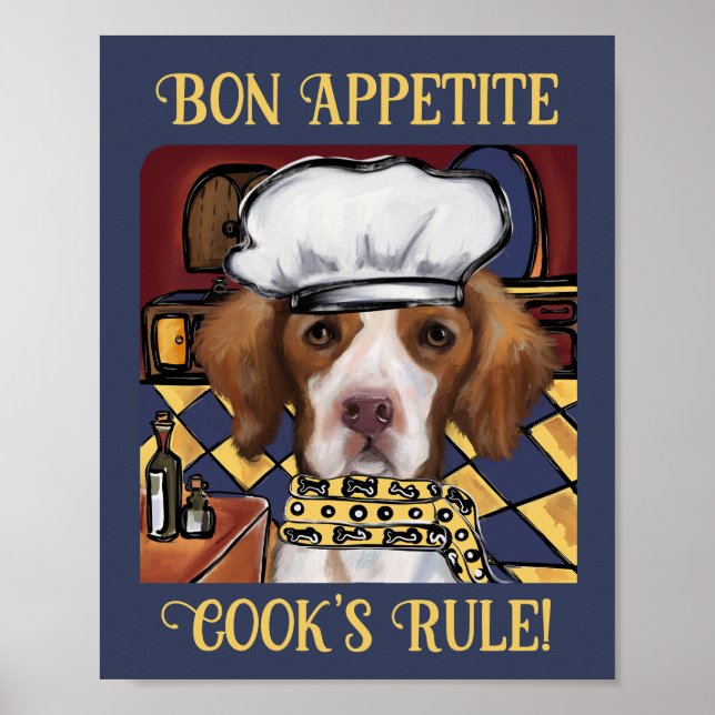 Poster Spaniel Bretão (Frente)