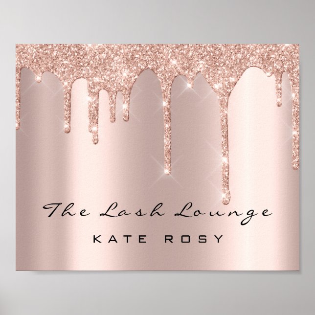 Poster Spark Name Makeup Artist Beauty Studio Lashes (Frente)