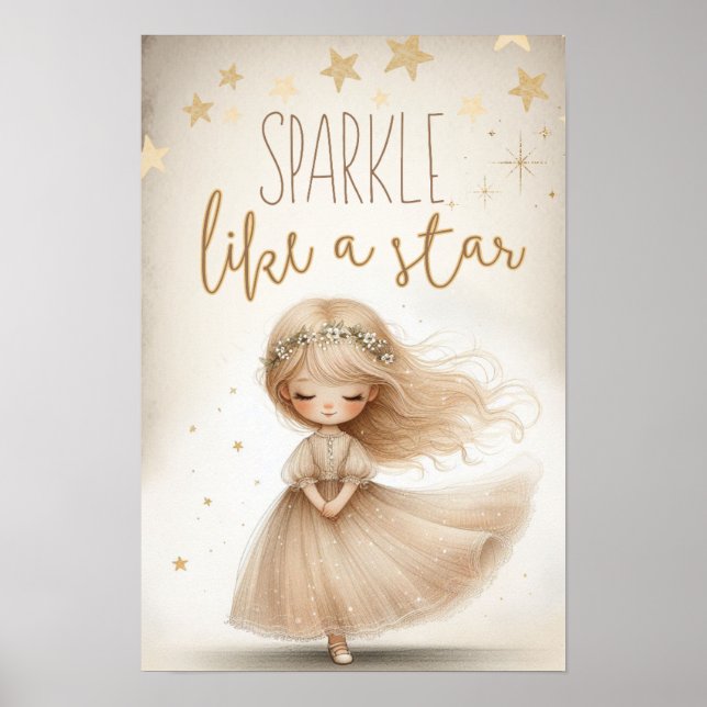 Poster Sparkle like a star (Frente)