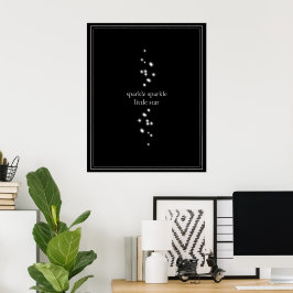 Poster Sparkle Sparkle Little Star Black Starlight