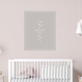 Poster Sparkle Sparkle Little Star Silver Cinza