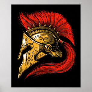 Poster Spartan Helmet