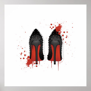 Poster Spatters & gotejamentos dos estiletes
