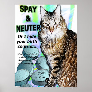 Poster Spay e neutralize (ou eu escondo seu controlo da