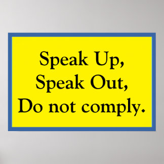 Poster Speak Up