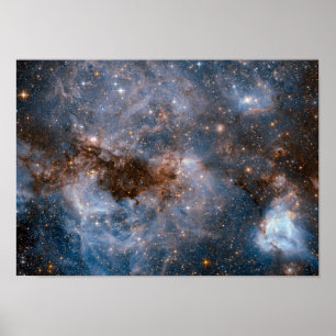 Poster Spectacular da galáxia da astronomia de espaço d