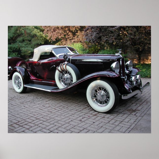 Poster Speedster Auburn Boattail 1932 (Frente)