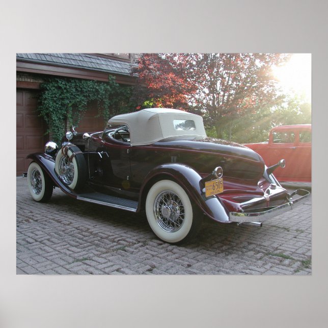 Poster Speedster Auburn Boattail 1932 (Frente)