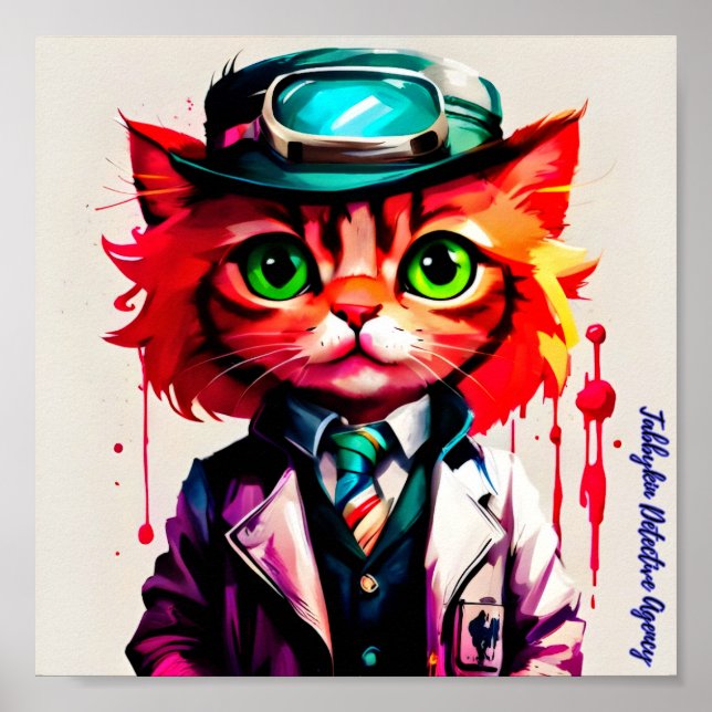 Poster "Spencer" da Agência de Detetive Tabbykin (Frente)