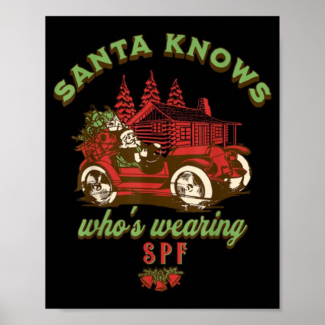 Poster Spf Esthetician Holiday Christmas Skin Therast Der (Frente)