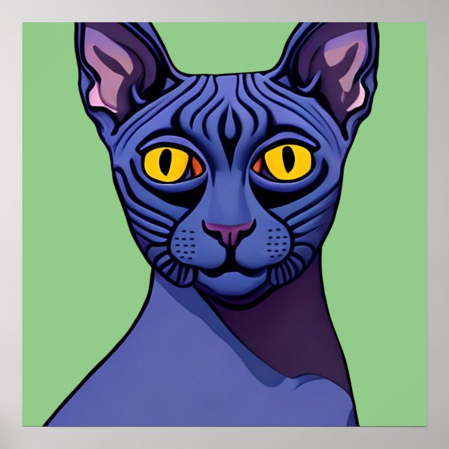 Poster Sphynx Cat (Frente)