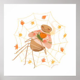 Poster Spice Cuja Aranha Cuja Pumpkin Foi Halloween
