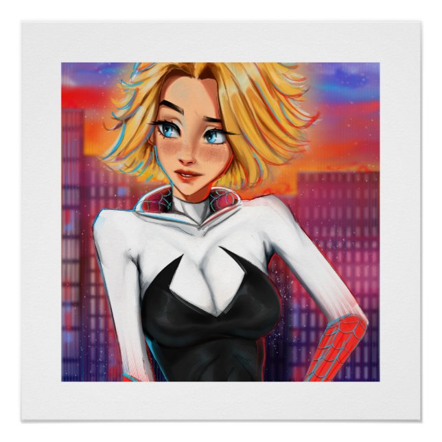 Póster Spider Gwen Print (Frente)